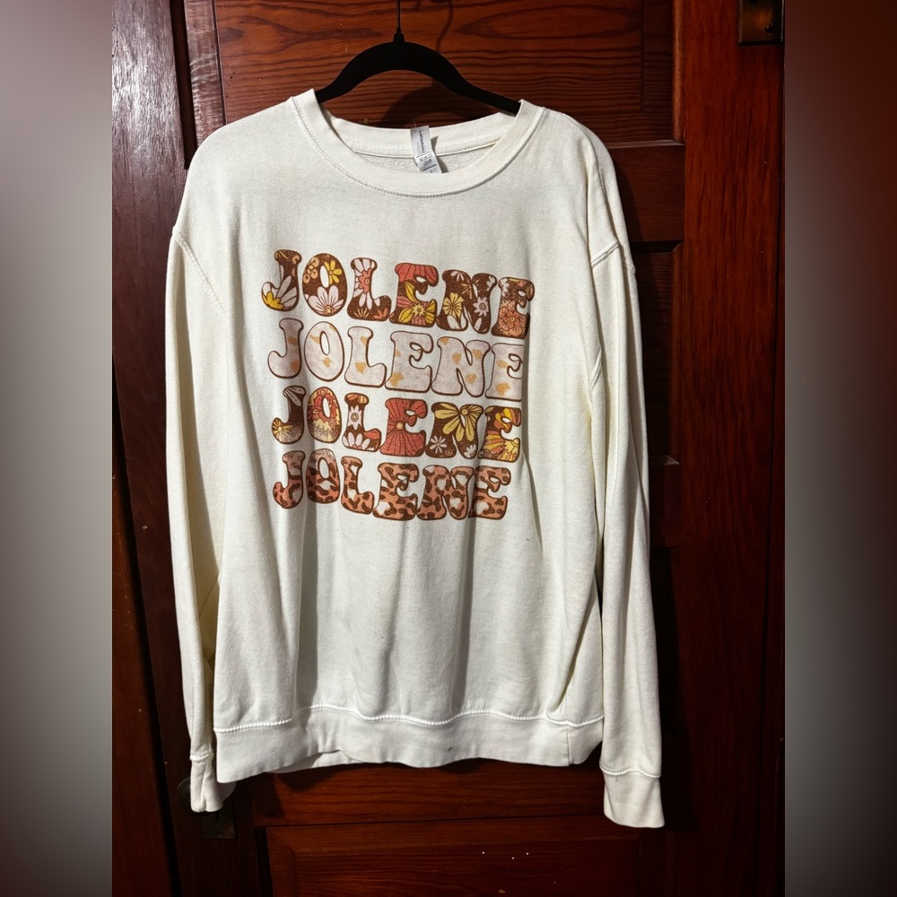 Cream Graphic Sweatshirt